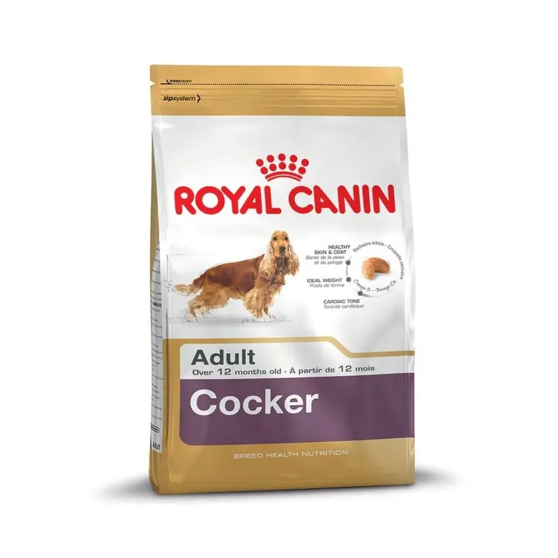 New Royal Canin Cocker Spaniel Adult Dry Dog Food Bag 12Kg