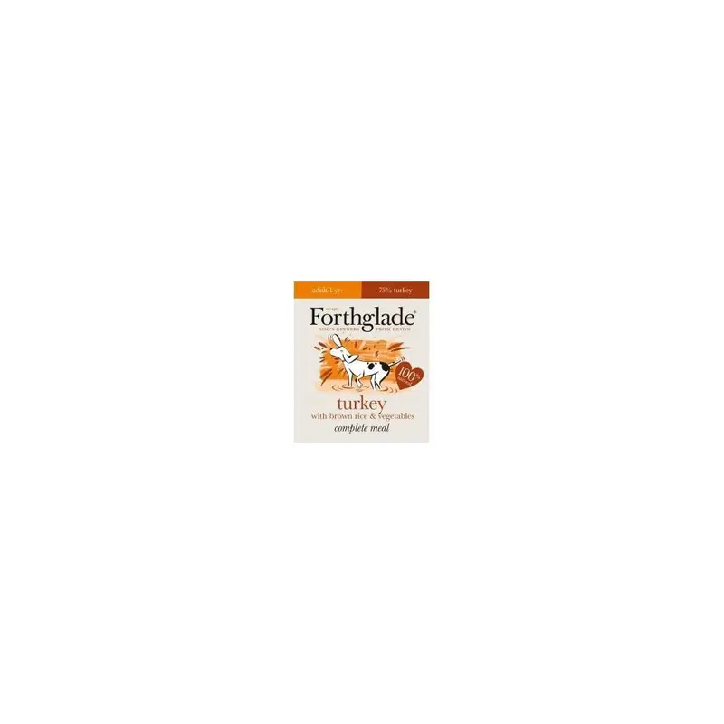 New Forthglade Complete Meal Adult Turkey With Rice & Vege - 272334 Brown 100207 395G