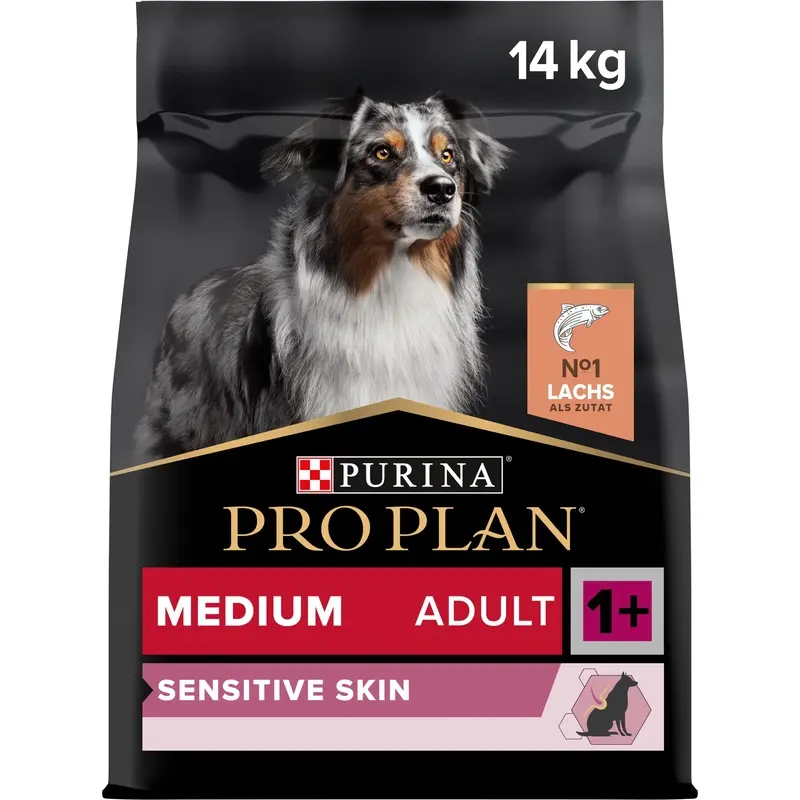 PRO PLAN Medium Adult Dog Sensitive Skin Dry Dog Food with Salmon 14kg