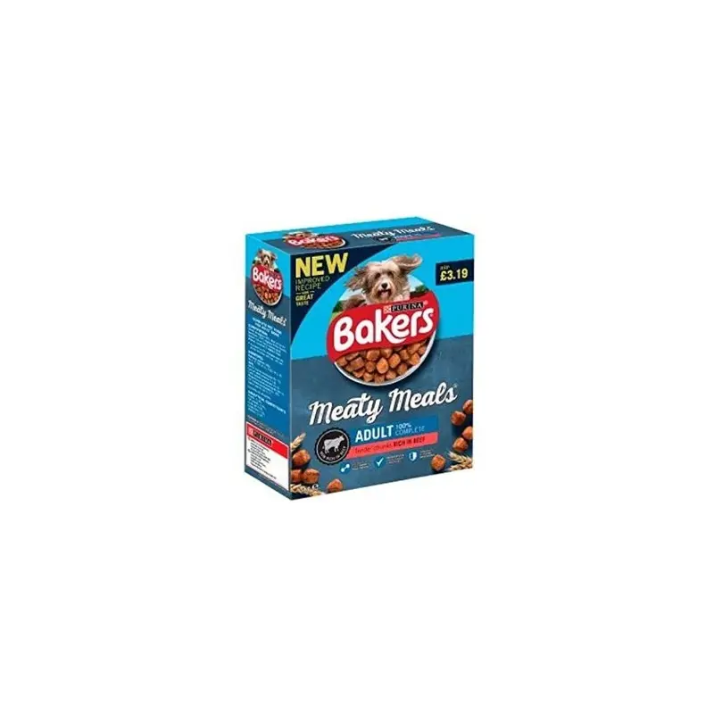 Bakers Meaty Meals Tasty Beef | X 5 1Kg