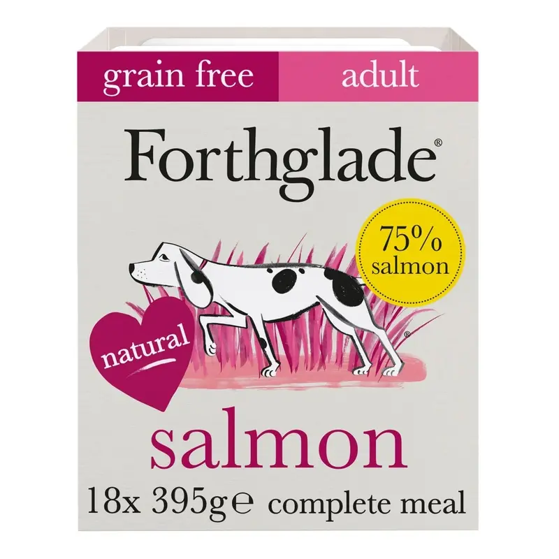Forthglade Complete With Potato Adult Free Dog Food - X 395G Salmon/Grain Size 18