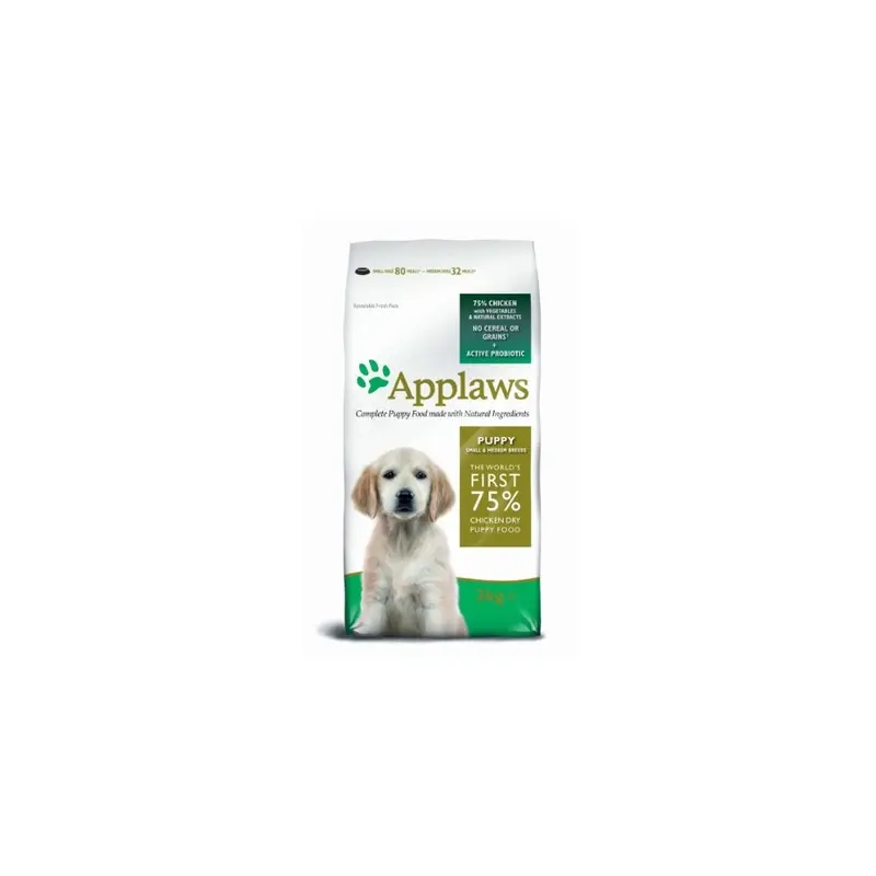 New Applaws Complete And Free Dry Puppy Food, Chicken For And Puppies 2Kg Grain Small