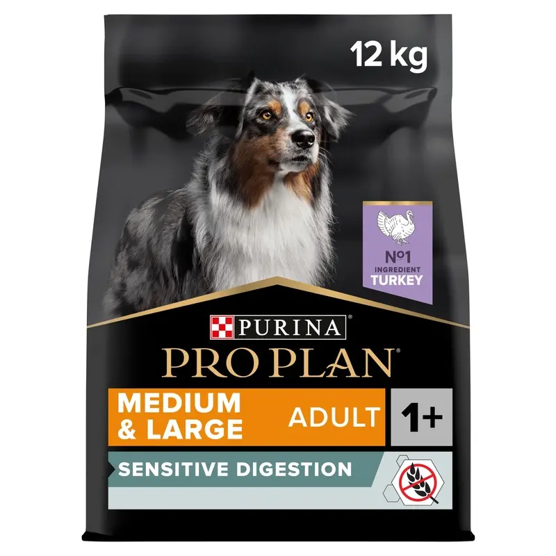 Pro Plan Free Sensitive Digestion Turkey Dry Dog Food - Grain 12Kg