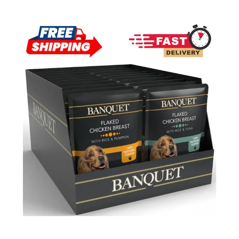 Sunukerr Hilife Banquet - Wet Dog Food - Flaked Chicken Breast, Rice & Tuna/Chicken Rice