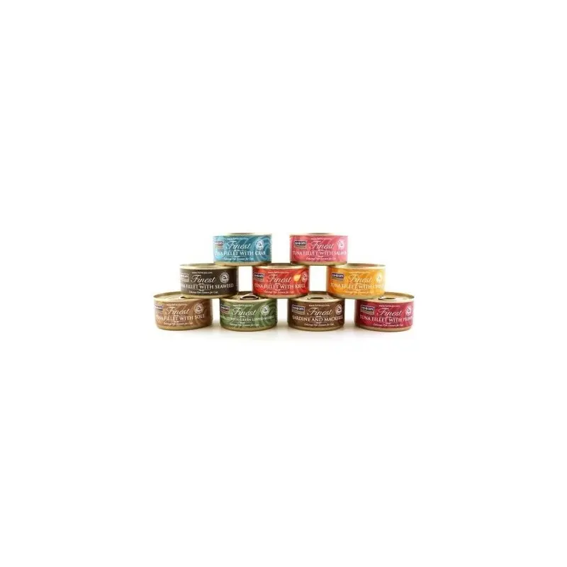 Fish 4 Dogs Fish4cats Can Tuna Fillet With Seaweed (Pack Of 10) 70G