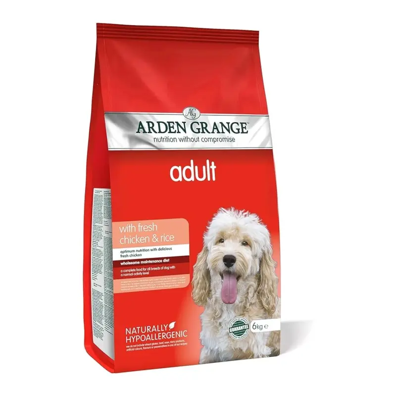 New Arden Grange Adult Dry Dog Food Chicken And Rice, 6 Kg 6Kg