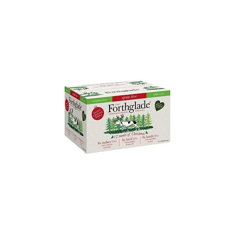 New Forthglade Complete Meal Gf Meals Of Christmas Multipack 12X395g 100456 Size 12