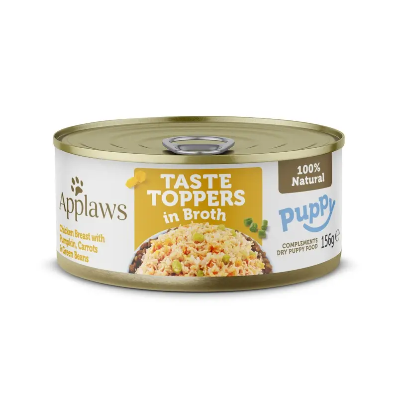 Applaws Puppy Taste Toppers In Broth 6 X 156G - Chicken Breast With Vegetables