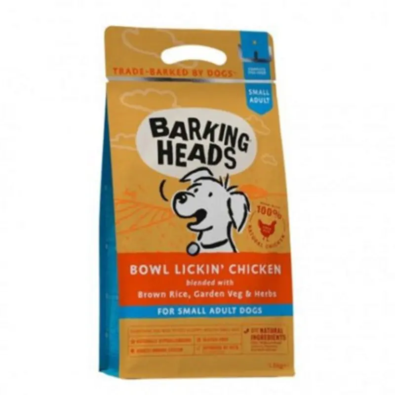 Barking Heads Little Paws Bowl Lickin Goodness Chicken 1.5Kg