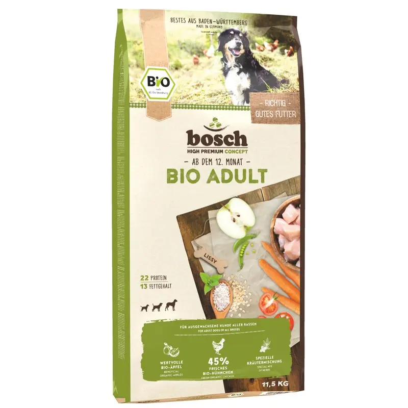 Bosch Natural Organic Concept Bosch Organic Adult Dry Dog Food - 11.5Kg