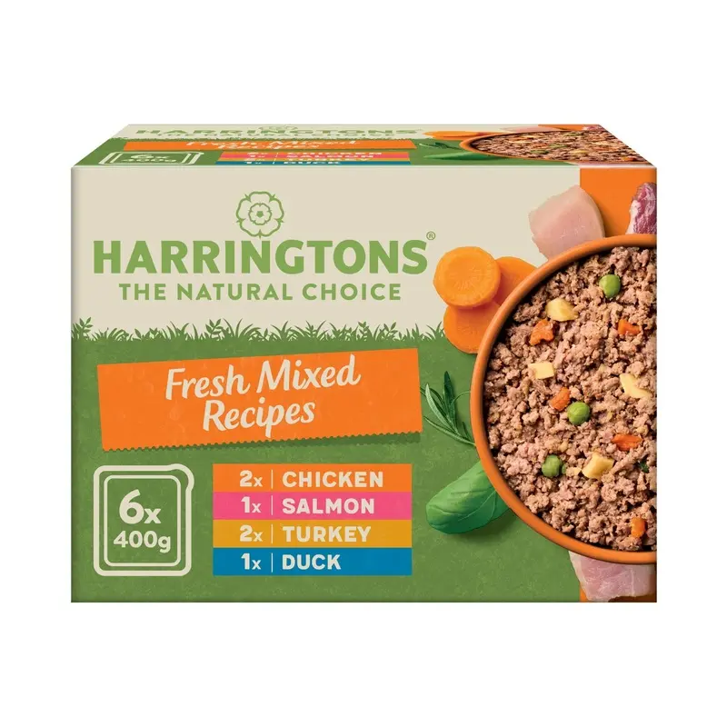 Harringtons Fresh Mixed Recipes With Veg Adult Free Dog Food - X 400G Grain Size 6