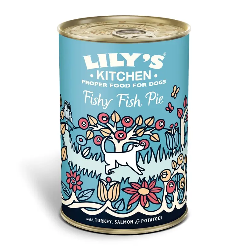 Lilys Kitchen Grain/Salmon Dog Fishy Fish Pie With Peas (400G) 400G