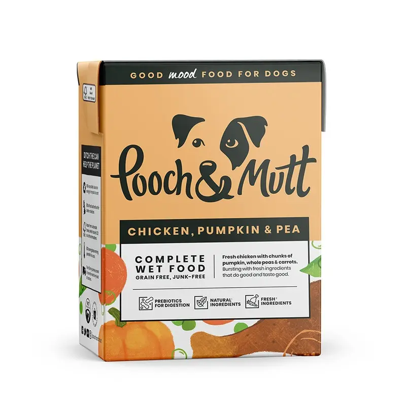 Pooch And Mutt Grain Free Wet Adult Dog Food With Chicken Pumpkin And Pea 375G