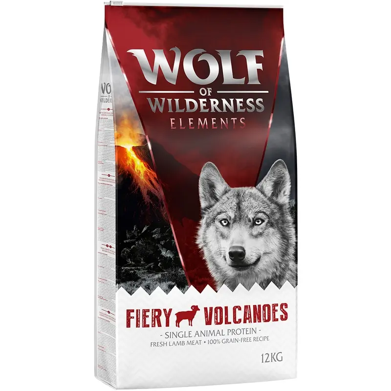 Wolf Of Wilderness Sensitive Adult "Fiery Volcanoes" - Lamb - 12Kg