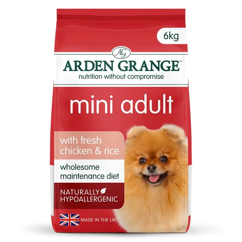 Arden Grange Dry Mini Adult Dog Food With Fresh Chicken And Rice 6Kg