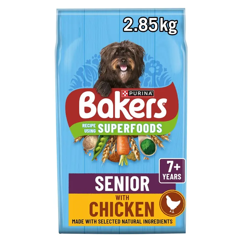 Bakers Small Dog Dry Dog Food With Tasty Beef & Country Vegetables 2.85Kg