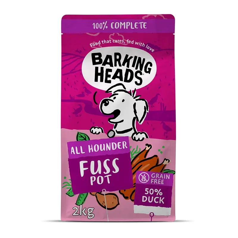 Barking Heads All Hounder Fuss Pot Dry Dog Food Duck 2Kg