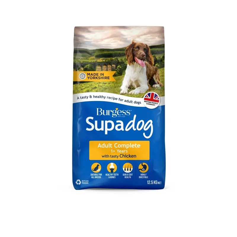 Burgess Supadog Adult Chicken Dog Food - 12.5Kg