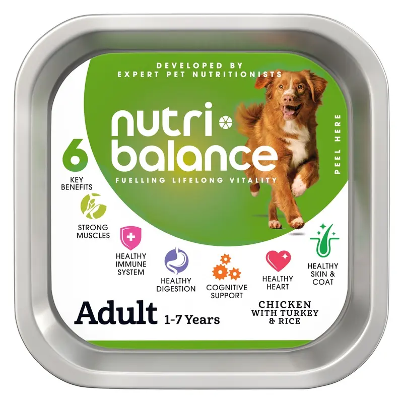 Nutribalance Adult Wet Dog Food Chicken With Turkey & Rice