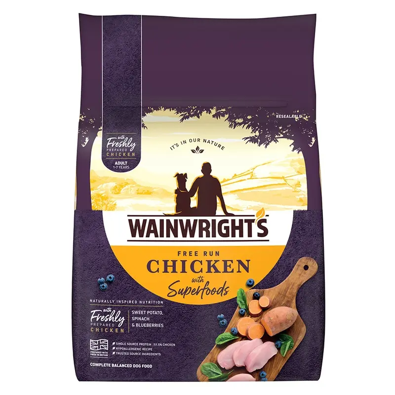 Wainwrights Free Run Chicken With Superfoods Dry Adult Dog Food 12Kg