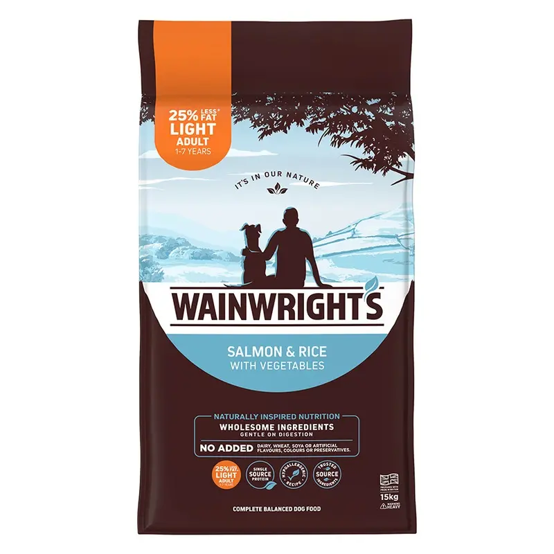 Wainwrights Light Dry Adult Dog Food Salmon With Rice 15Kg