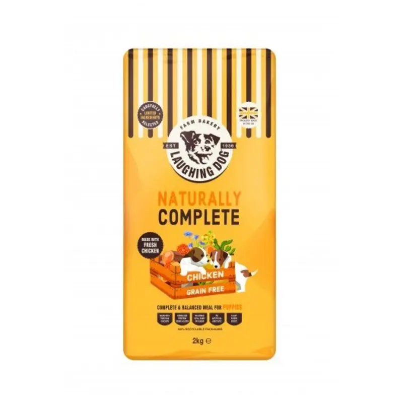 Laughing Dog Naturally Free Complete Puppy Food Chicken - Grain 2Kg