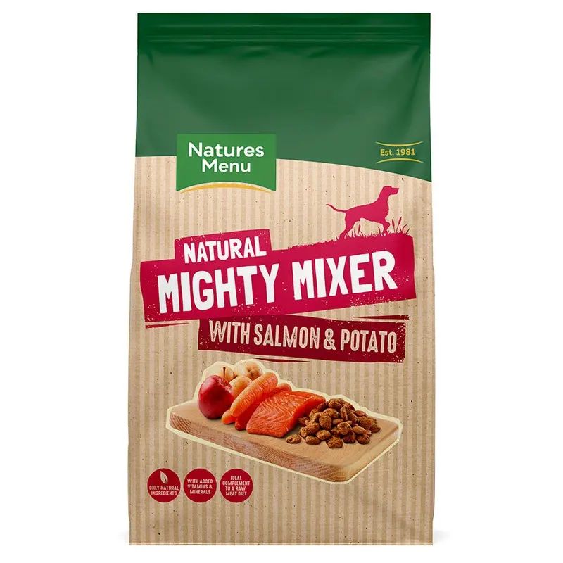 Natures Menu Mighty Mixer With Salmon And Potato Dog Food 2Kg