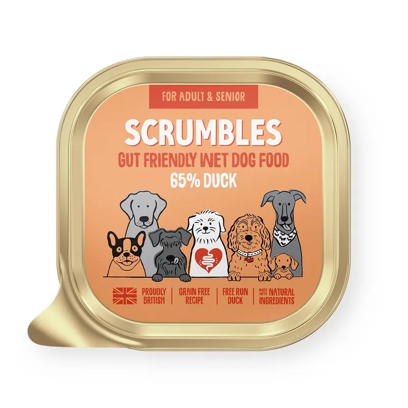 Scrumbles Grain Free Adult Wet Dog Food Duck
