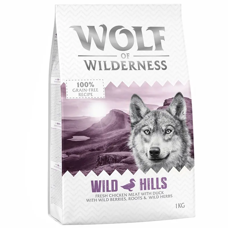 Wolf Of Wilderness Adult "Wild Hills" - Duck - 1Kg