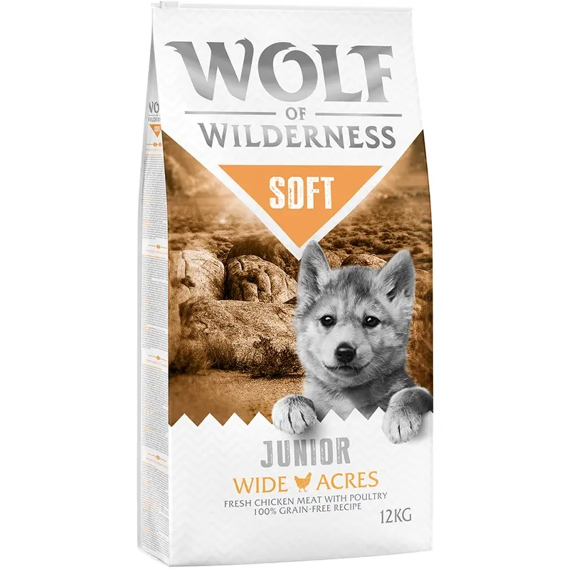 Wolf Of Wilderness Junior Soft "Wide Acres" - Chicken - 12Kg