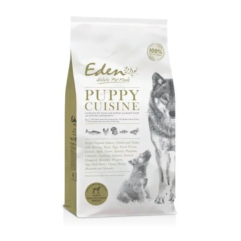Eden Pet Foods Eden 80/20 Puppy Cuisine Kibble For Puppies - 2Kg Salmon Medium