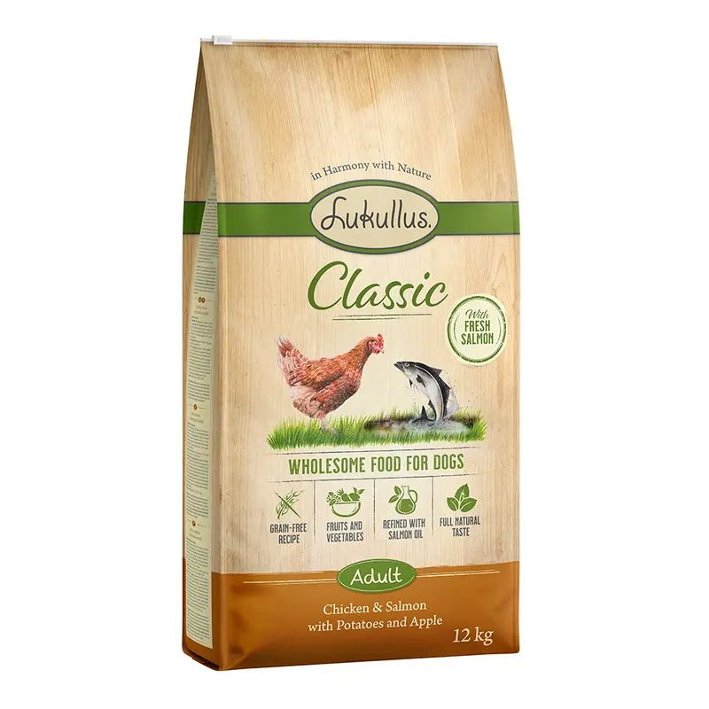 Lukullus Classic Grain-Free Chicken & Salmon - 12Kg
