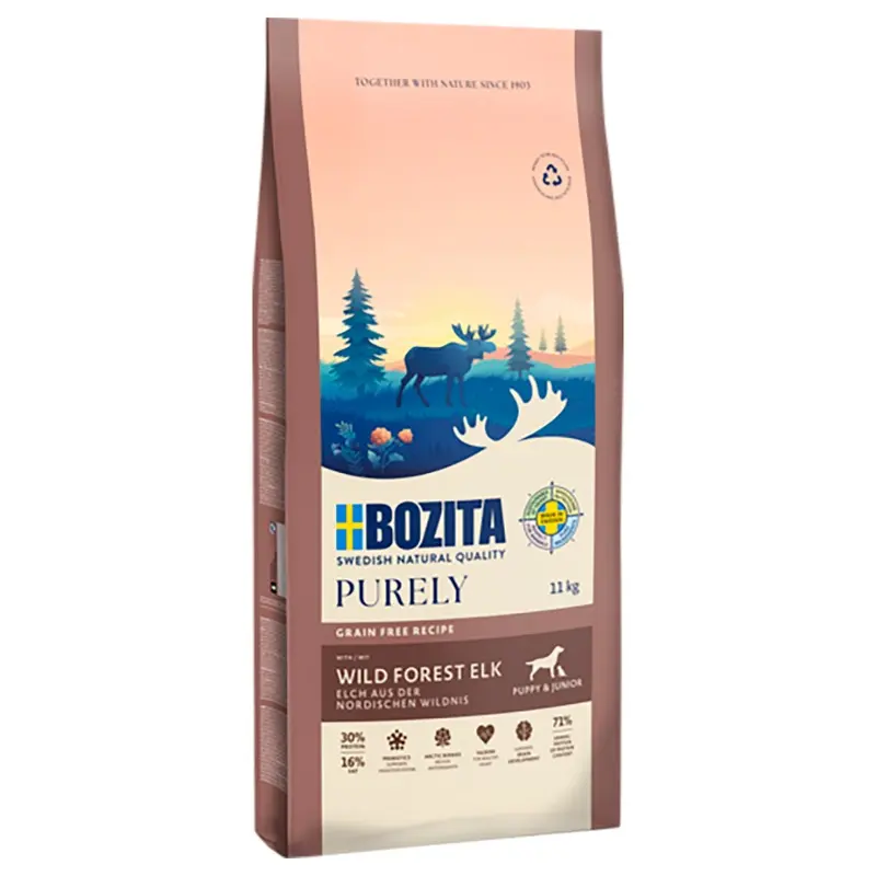 Purely Bozita Grain Free Mother & Puppy Elk - 11Kg
