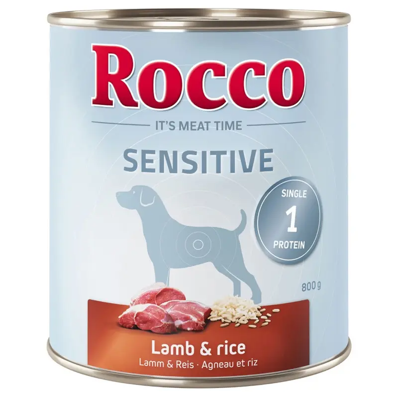 Rocco Sensitive 6 X 800G - Lamb & Rice