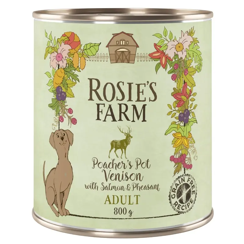 Rosies Farm Adult Poachers Pot Game With Salmon & Pheasant - 6 X 800G