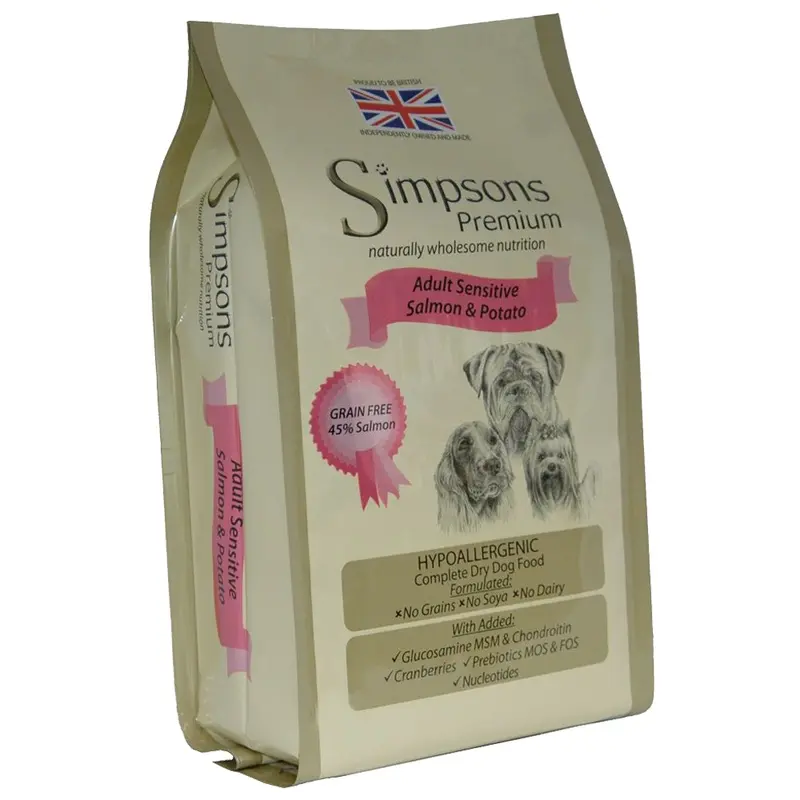 Simpsons Premium Sensitive Adult Dog - Salmon & Potato - 12Kg