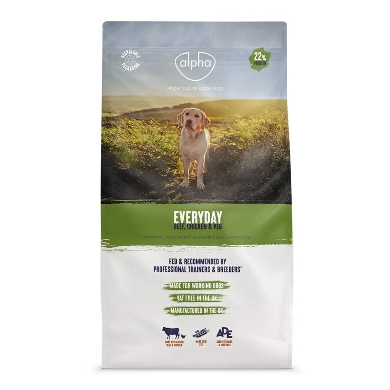 Alpha Everyday Chicken, Beef And Veg Dog Food - 10Kg