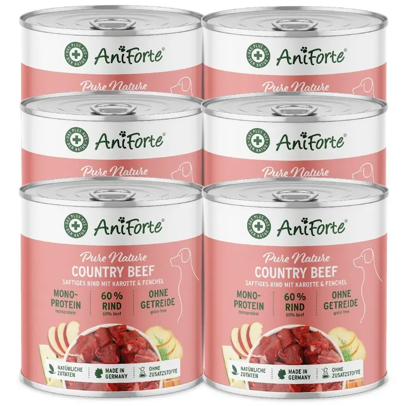 Aniforte Uk Grain Aniforte Purenature Country Beef - Wet Food For Dogs Size 25