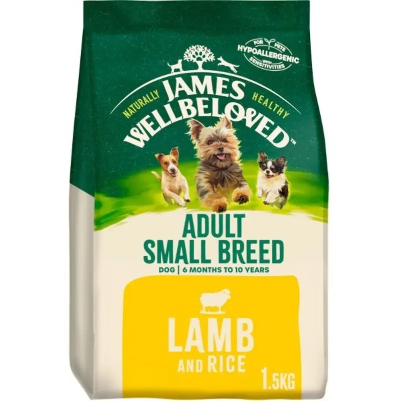 James Wellbeloved Adult Breed Dog Dry Food Lamb And Rice - 1.5Kg Brown/White Small