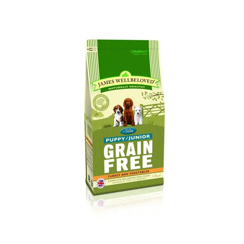 James Wellbeloved Grain Jwb Puppy Dog Free Turkey Kibble 1.5Kg