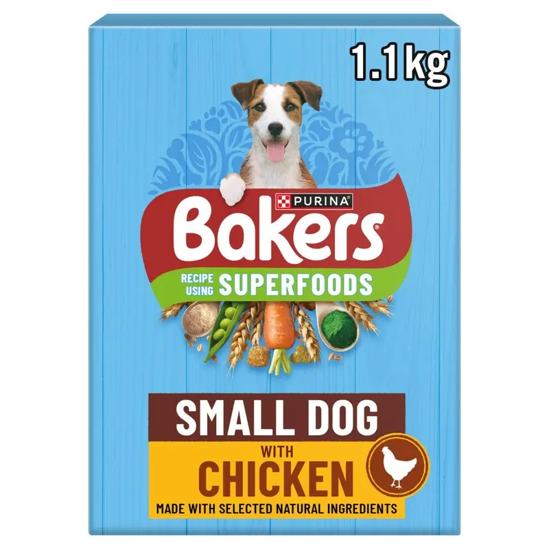 Bakers Dog Chicken Dry Dog Food 1.1Kg (Pack Of 5) Small