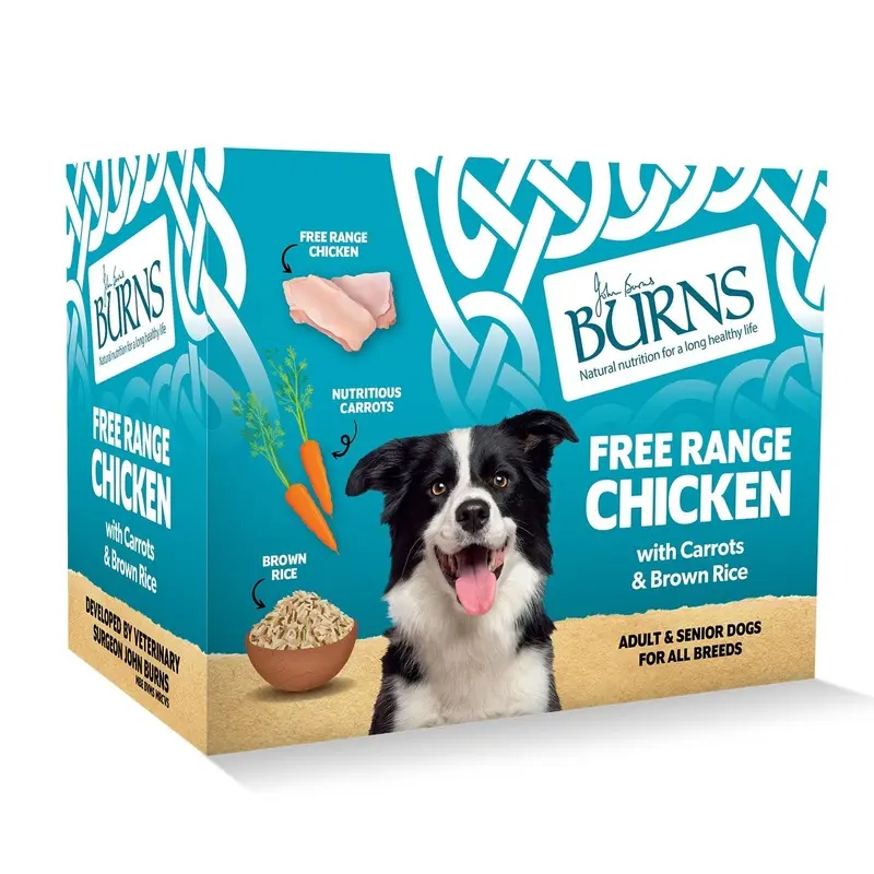 Burns Adult Dog Complete Wet Dog Food Free Range Chicken 24x395 g Bumper Box