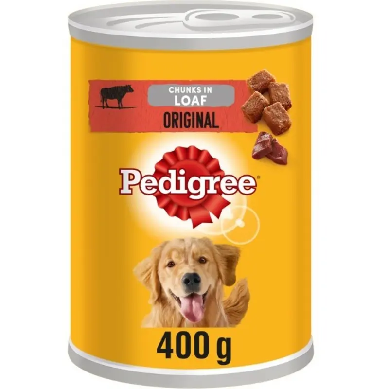 Pedigree Original In Loaf Adult Dog Tins - X 400G Size 12