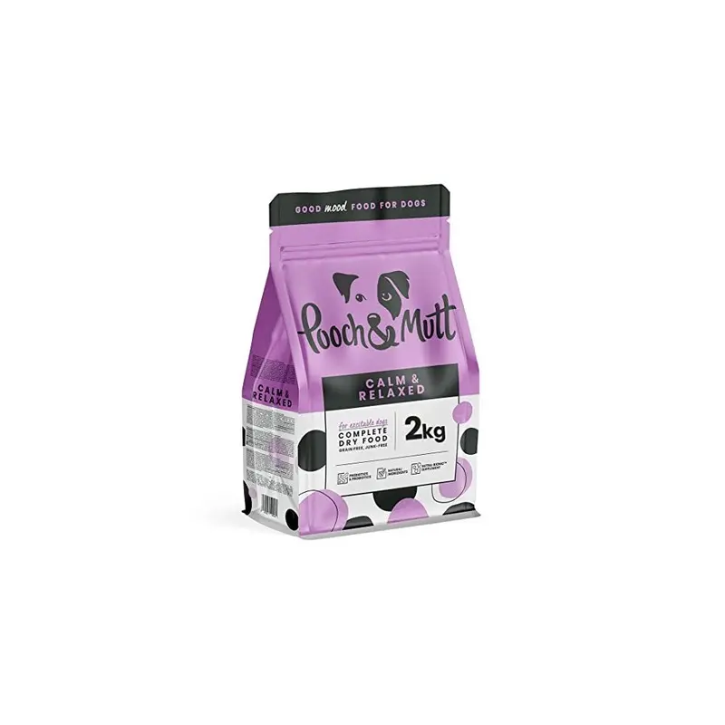 Pooch & Mutt Grain - Calm & Relaxed, Complete Dry Dog Food ( Free), Turkey And Sweet Potato, 2Kg