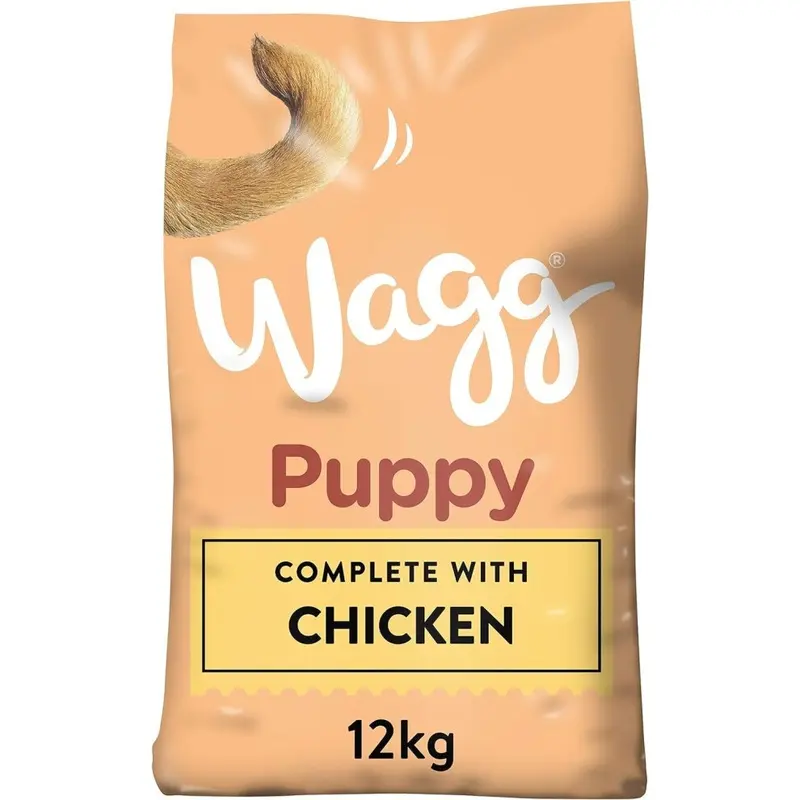 Wagg Complete Puppy Dry Dog Food Turkey & Rice - For Growing Puppies 12Kg