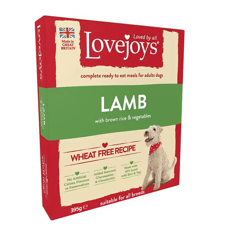 Lovejoys Complete Wet Adult Dog Food Lamb Rice and Vegetable, 395 g