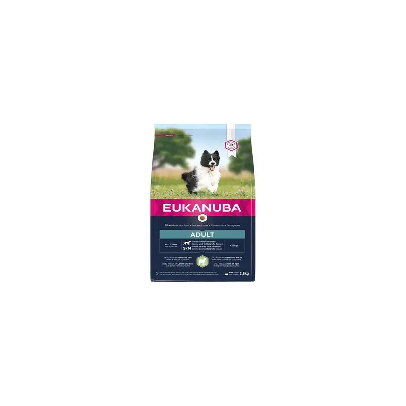 Eukanuba And Breed Adult Dog Food Lamb And Rice (2.5Kg) Small