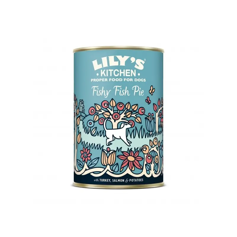 Lilys Kitchen Fishy Fish Pie With Peas Dog Food - X 400G Grain/Salmon Size 6