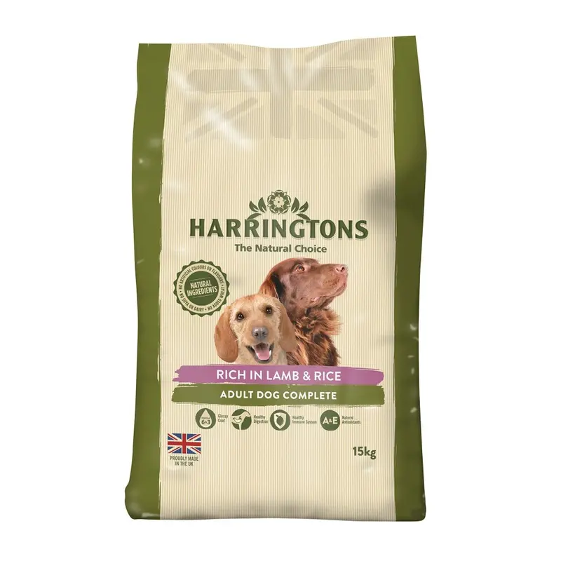 New Harringtons Dog Food Complete Lamb And Rice Dry Mix, 15 Kg Harrlr-15 15Kg