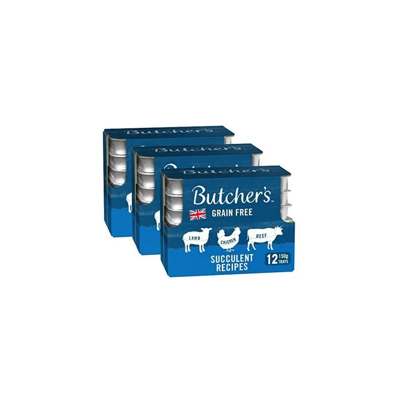 Butchers Grain Wet Dog Food Trays Free Succulent Recipes (36 X 150G) 5.4Kg